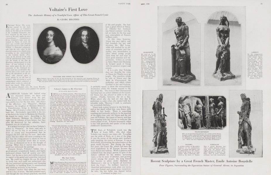 Voltaire's First Love | Vanity Fair | May 1924