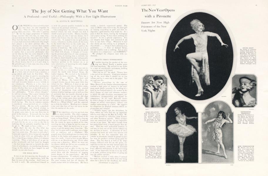 The Joy of Not Getting What You Want | Vanity Fair | February 1925