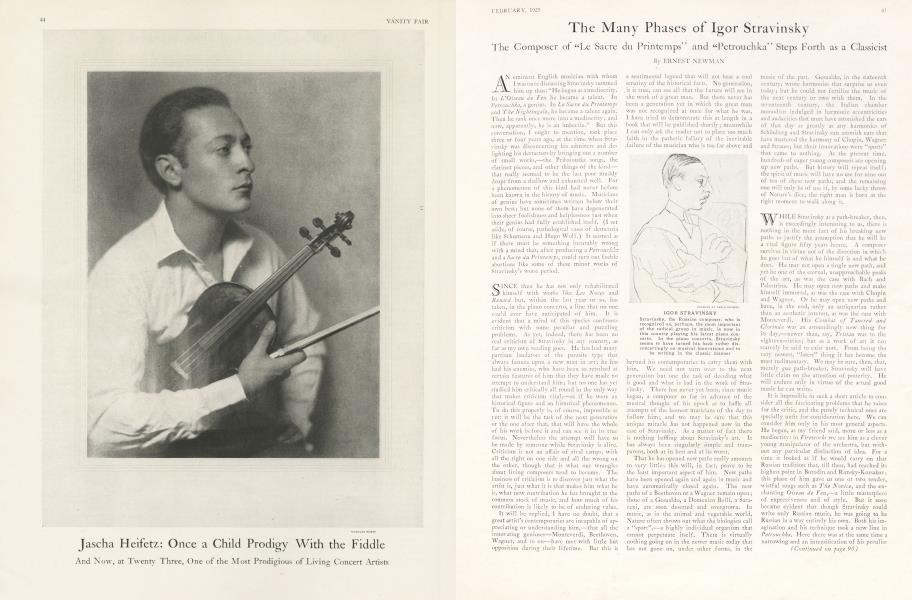 The Many Phases of Igor Stravinsky | Vanity Fair | February 1925
