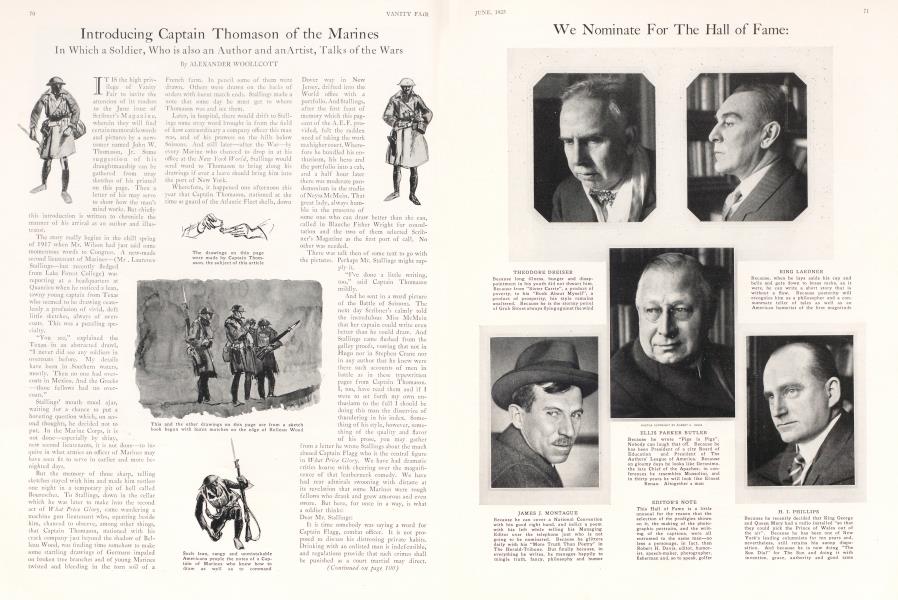 Introducing Captain Thomason of the Marines | Vanity Fair | June 1925