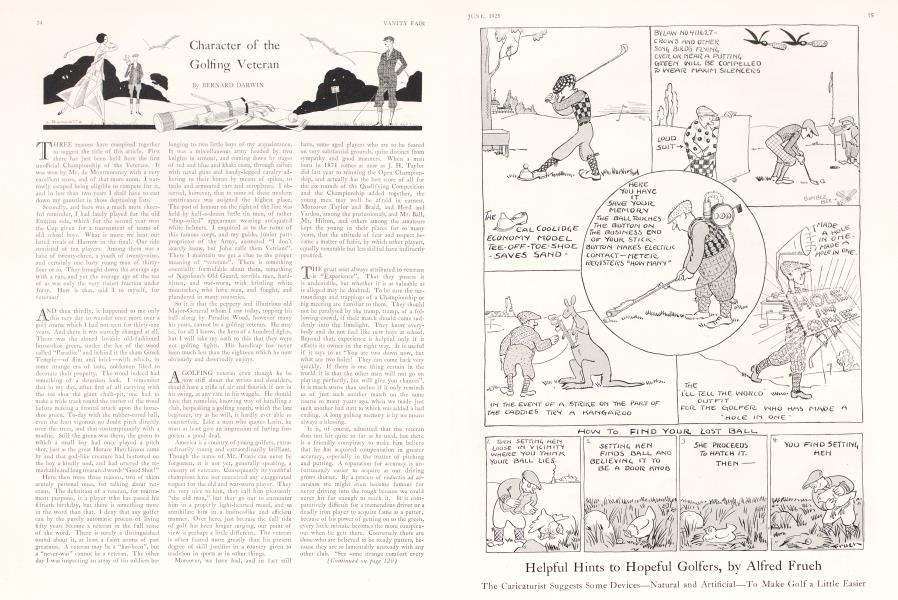 Character of the Golfing Veteran | Vanity Fair | June 1925