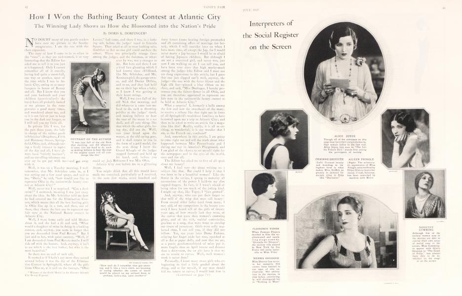 How I Won the Bathing Beauty Contest at Atlantic City | Vanity Fair | July 1925