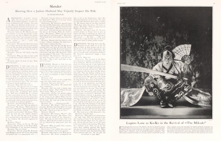 Slander | Vanity Fair | July 1925