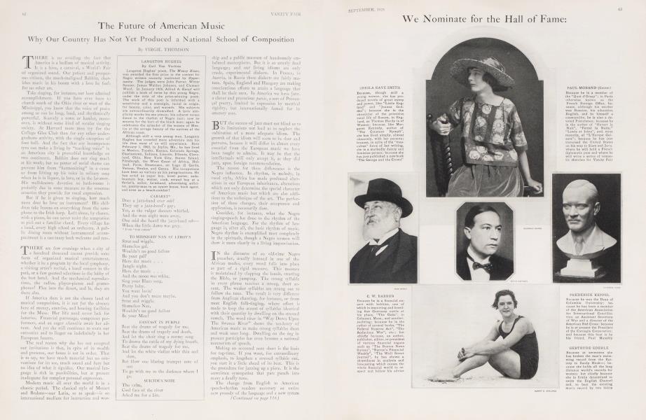 LANGSTON HUGHES | Vanity Fair | September 1925