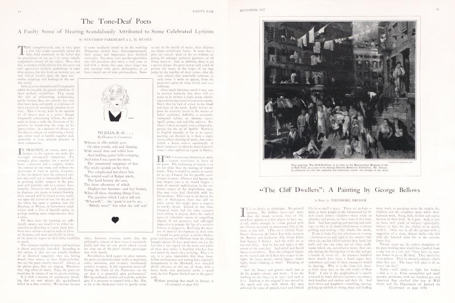 The Tone-Deaf Poets | Vanity Fair | December 1925
