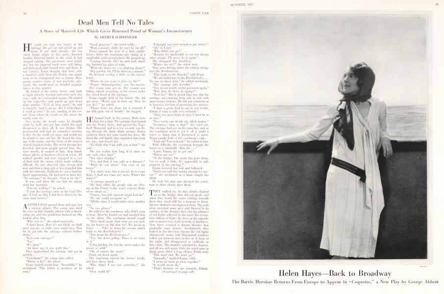 Dead Men Tell No Tales | Vanity Fair | October 1927