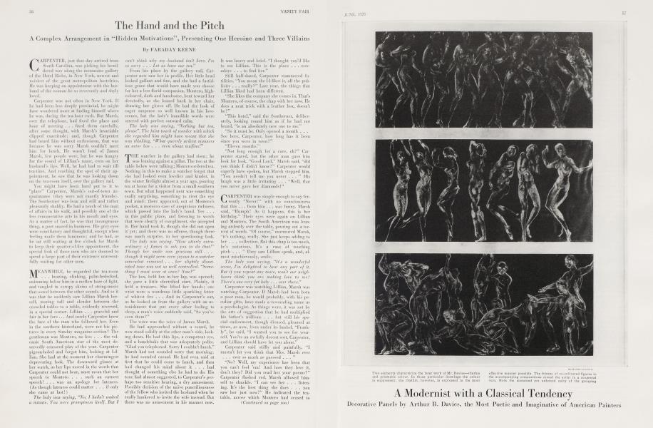 The Hand and the Pitch | Vanity Fair | June 1928