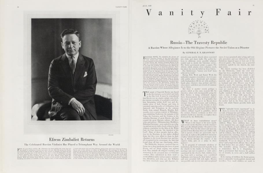 Russia—The Travesty Republic | Vanity Fair | July 1928