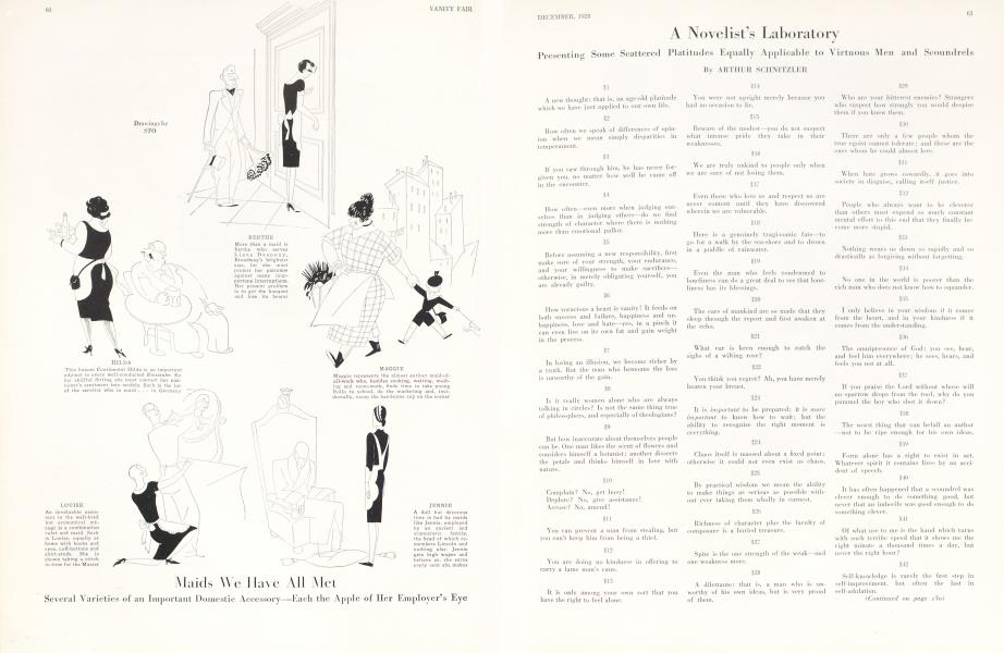 A Novelist's Laboratory | Vanity Fair | December 1928