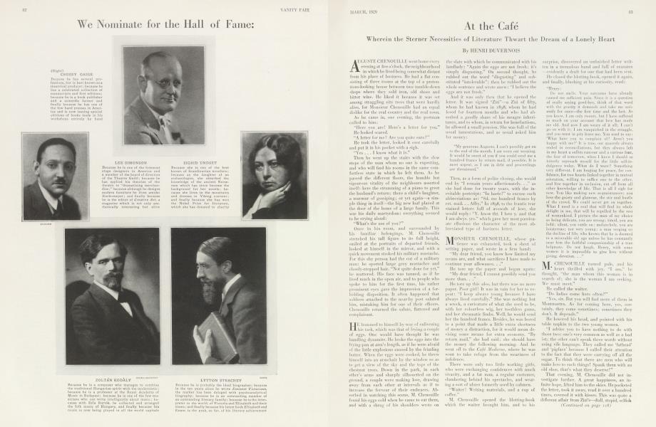 At the Café | Vanity Fair | March 1929