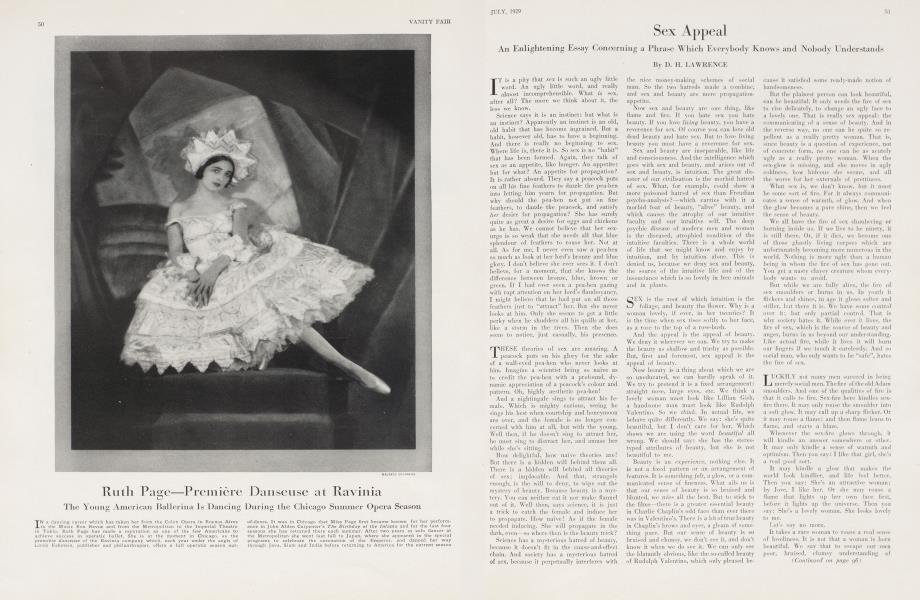 Sex Appeal | Vanity Fair | July 1929