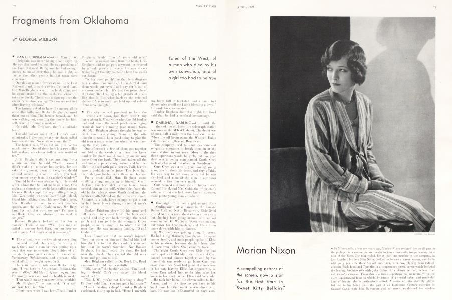 Fragments from Oklahoma | Vanity Fair | April 1930