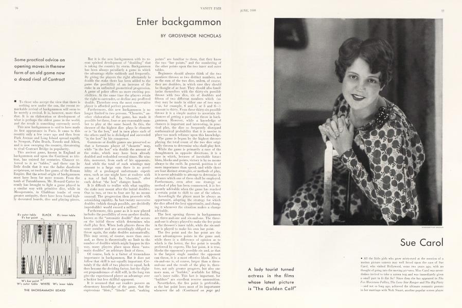 Enter backgammon | Vanity Fair | June 1930