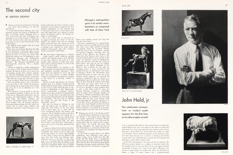 The second city | Vanity Fair | July 1930