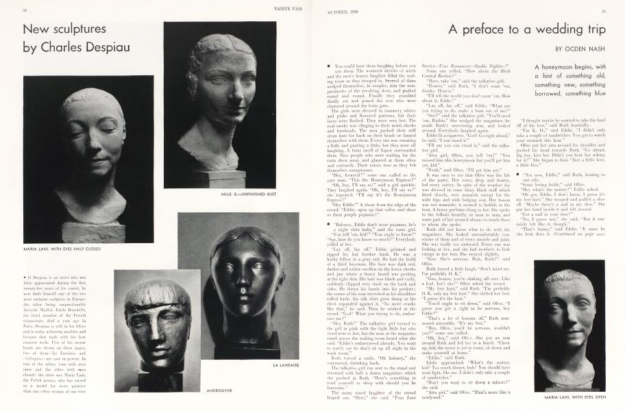 A preface to a wedding trip | Vanity Fair | October 1930