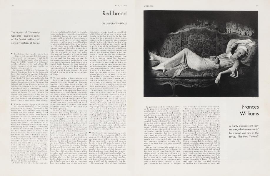 Red bread | Vanity Fair | April 1931