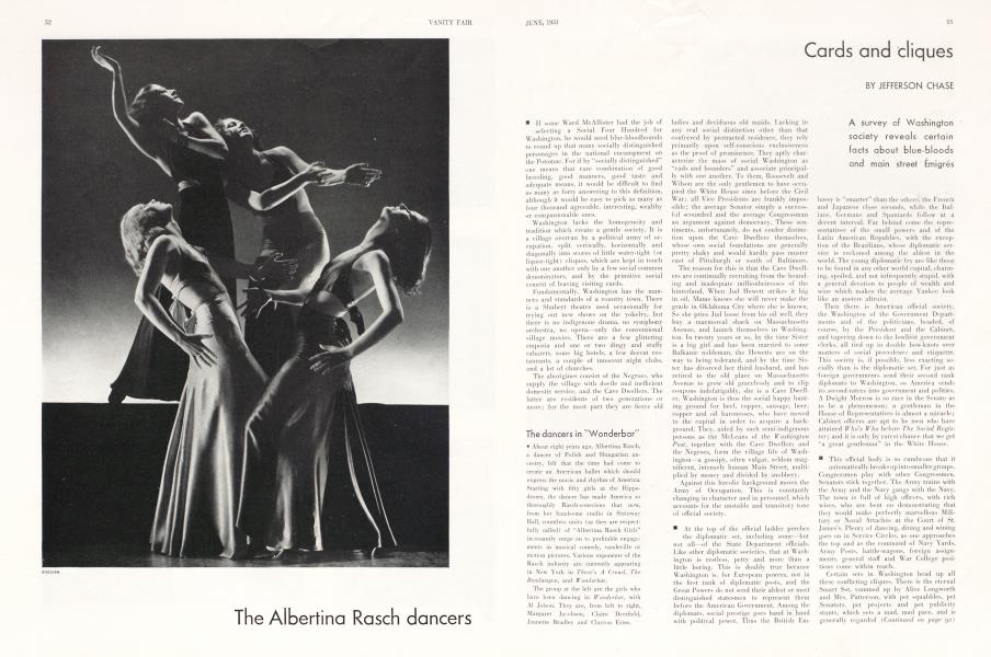 Cards and cliques | Vanity Fair | June 1931