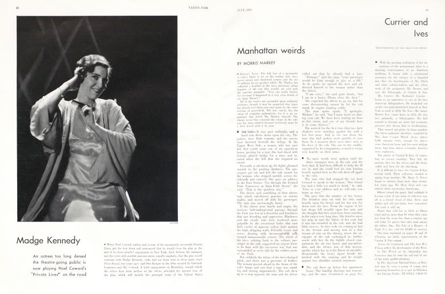 Manhattan weirds | Vanity Fair | July 1931