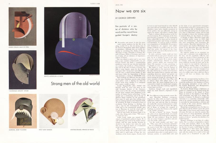 Now we are six | Vanity Fair | July 1931