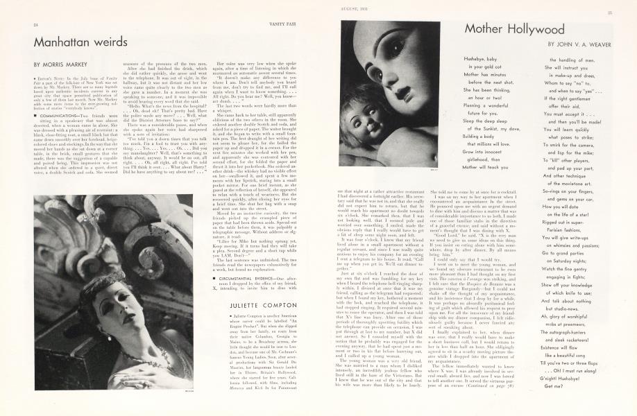 Manhattan weirds | Vanity Fair | August 1931