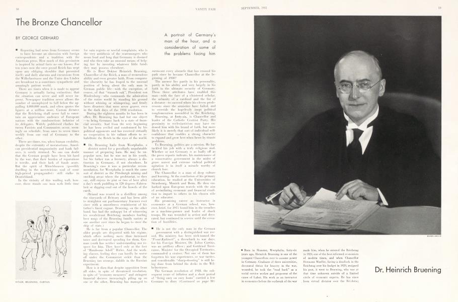 The Bronze Chancellor | Vanity Fair | September 1931