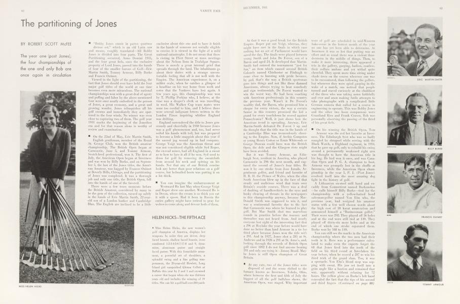 The partitioning of Jones | Vanity Fair | December 1931