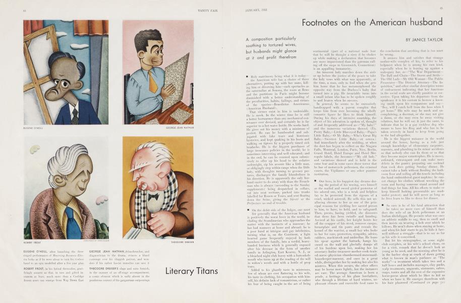 Footnotes on the American husband | Vanity Fair | January 1932