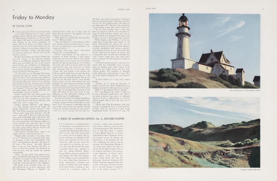Friday to Monday | Vanity Fair | June 1932