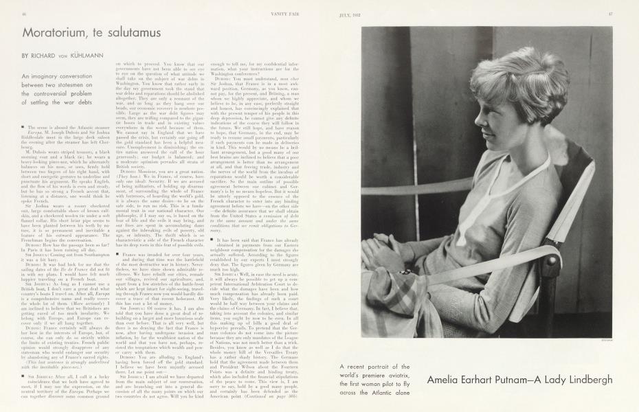 Moratorium, te salutamus | Vanity Fair | July 1932