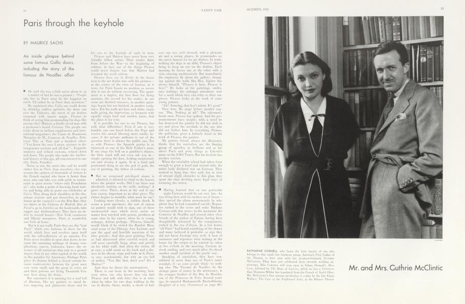 Paris through the keyhole | Vanity Fair | October 1932