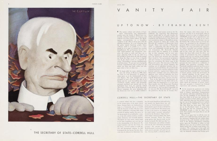UP TO NOW | Vanity Fair | July 1933