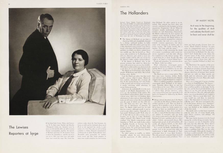 The Hollanders | Vanity Fair | March 1934