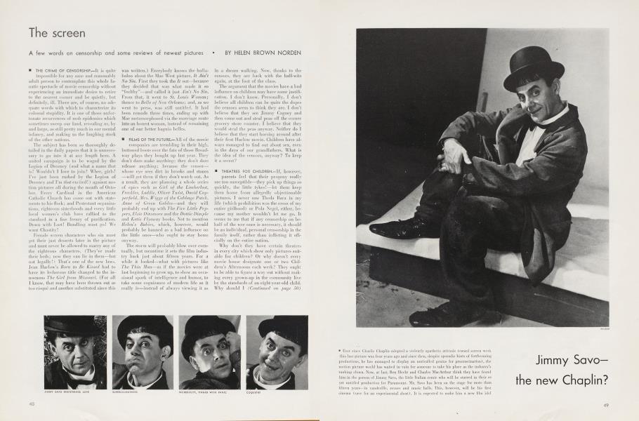 The screen | Vanity Fair | September 1934