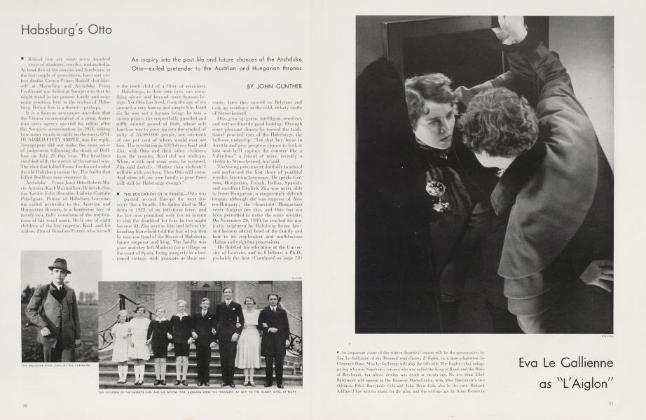 Habsburg's Otto | Vanity Fair | November 1934