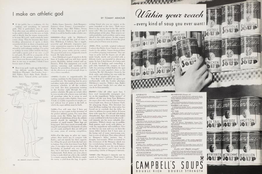 I make an athletic god | Vanity Fair | December 1934
