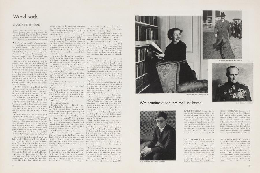 Weed sack | Vanity Fair | August 1935