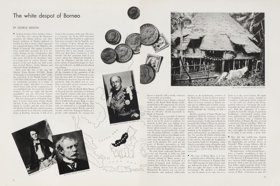 The white despot of Borneo | Vanity Fair | November 1935