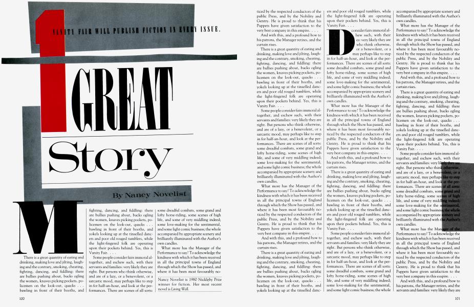 1 GREAT Story | Vanity Fair | January 1982