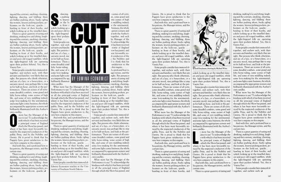 CUT IT OUT | Vanity Fair | January 1982