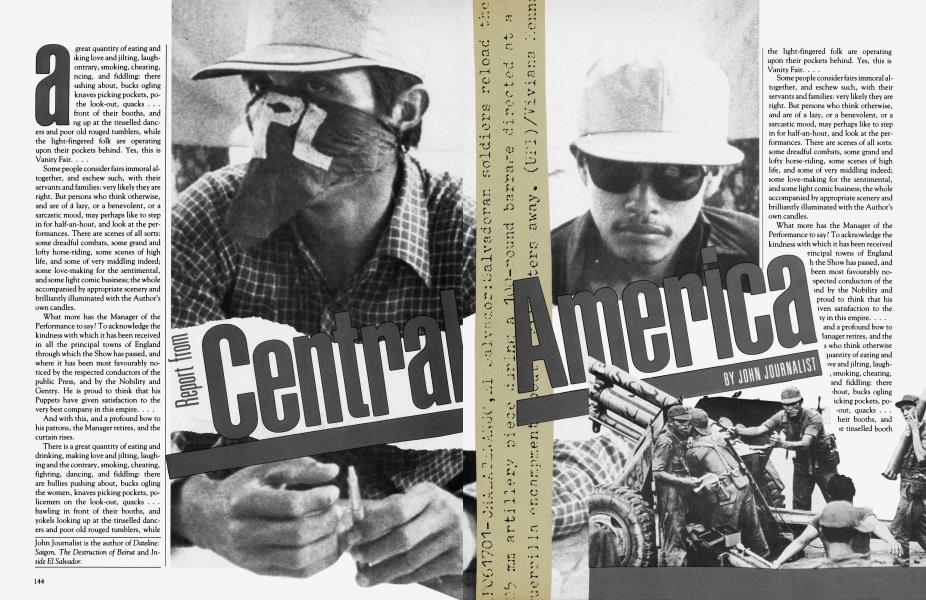 Repot from Central America | Vanity Fair | January 1982