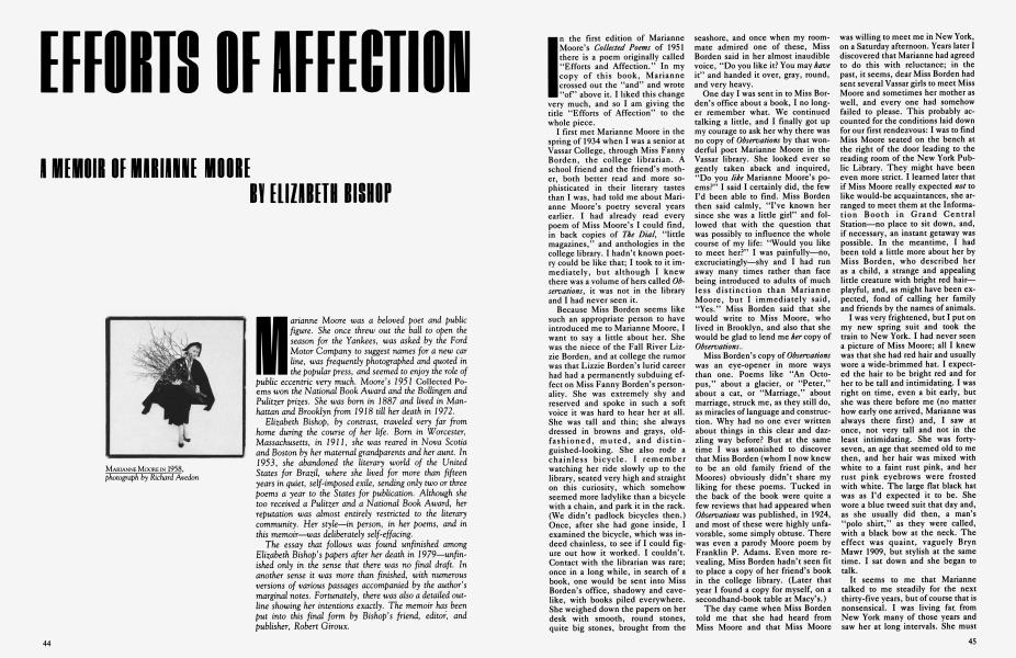 EFFORTS OF AFFECTION | Vanity Fair | June 1983
