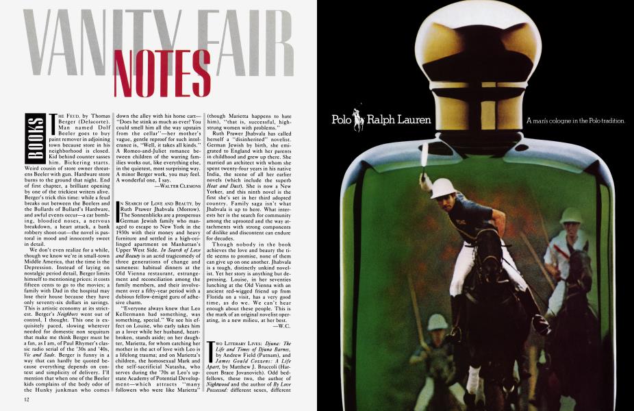BOOKS | Vanity Fair | June 1983