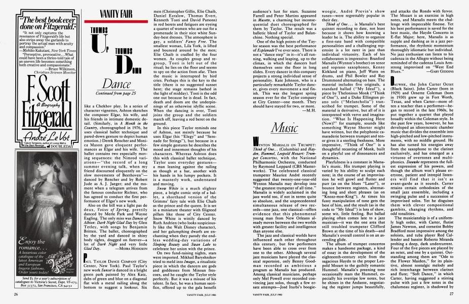 Music | Vanity Fair | July 1983