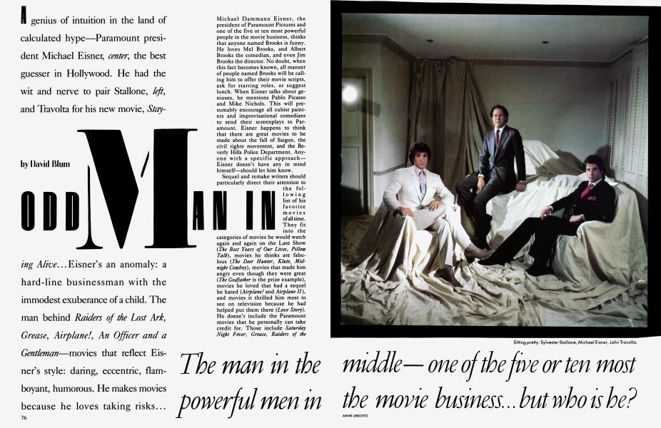 ODD MAN IN | Vanity Fair | July 1983