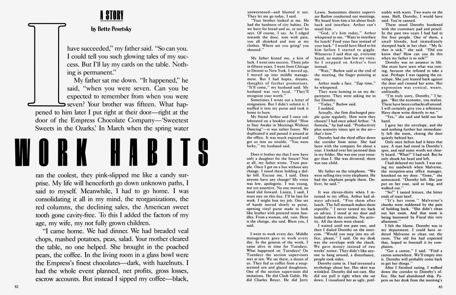 WORK HABITS | Vanity Fair | July 1983