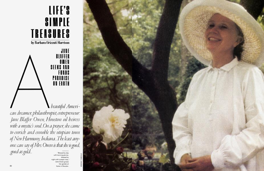 LIFE'S SIMPLE TREASURES | Vanity Fair | August 1983