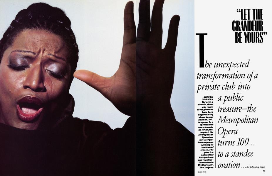 "LET THE GRANDEUR BE YOURS" | Vanity Fair | September 1983