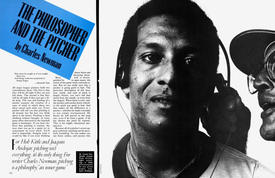 THE PHILOSOPHER AND THE PITCHER | Vanity Fair | October 1983