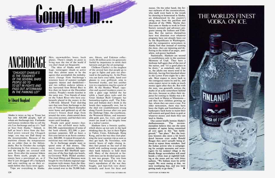 ANCHORAGE | Vanity Fair | October 1983