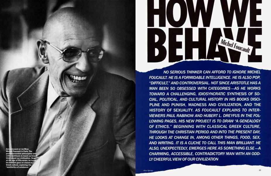 HOW WE BEHAVE | Vanity Fair | November 1983